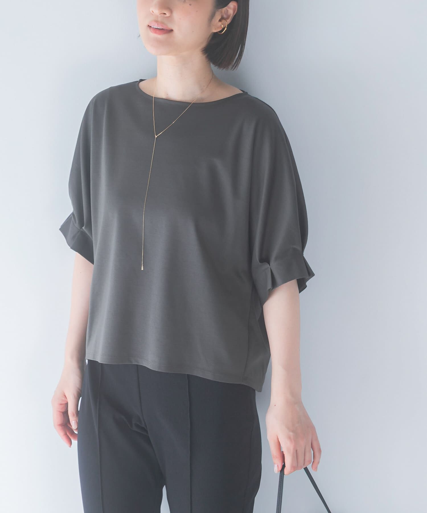 URBAN RESEARCH ROSSO「UVカットクールタッチタックスリーブプルオーバー」|Tシャツ・カットソー|