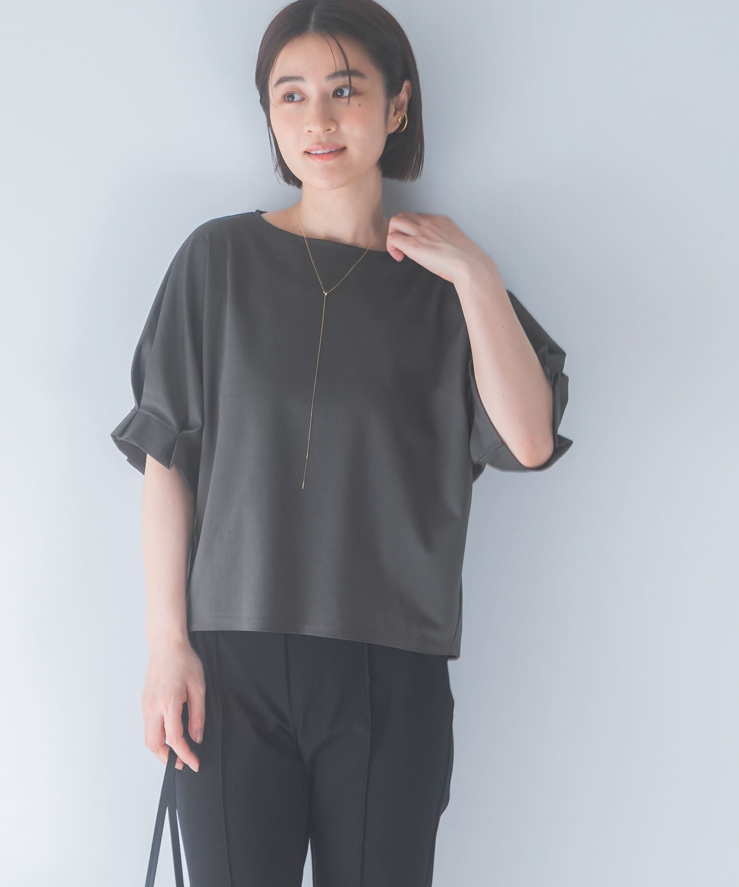 URBAN RESEARCH ROSSO「UVカットクールタッチタックスリーブプルオーバー」|Tシャツ・カットソー|