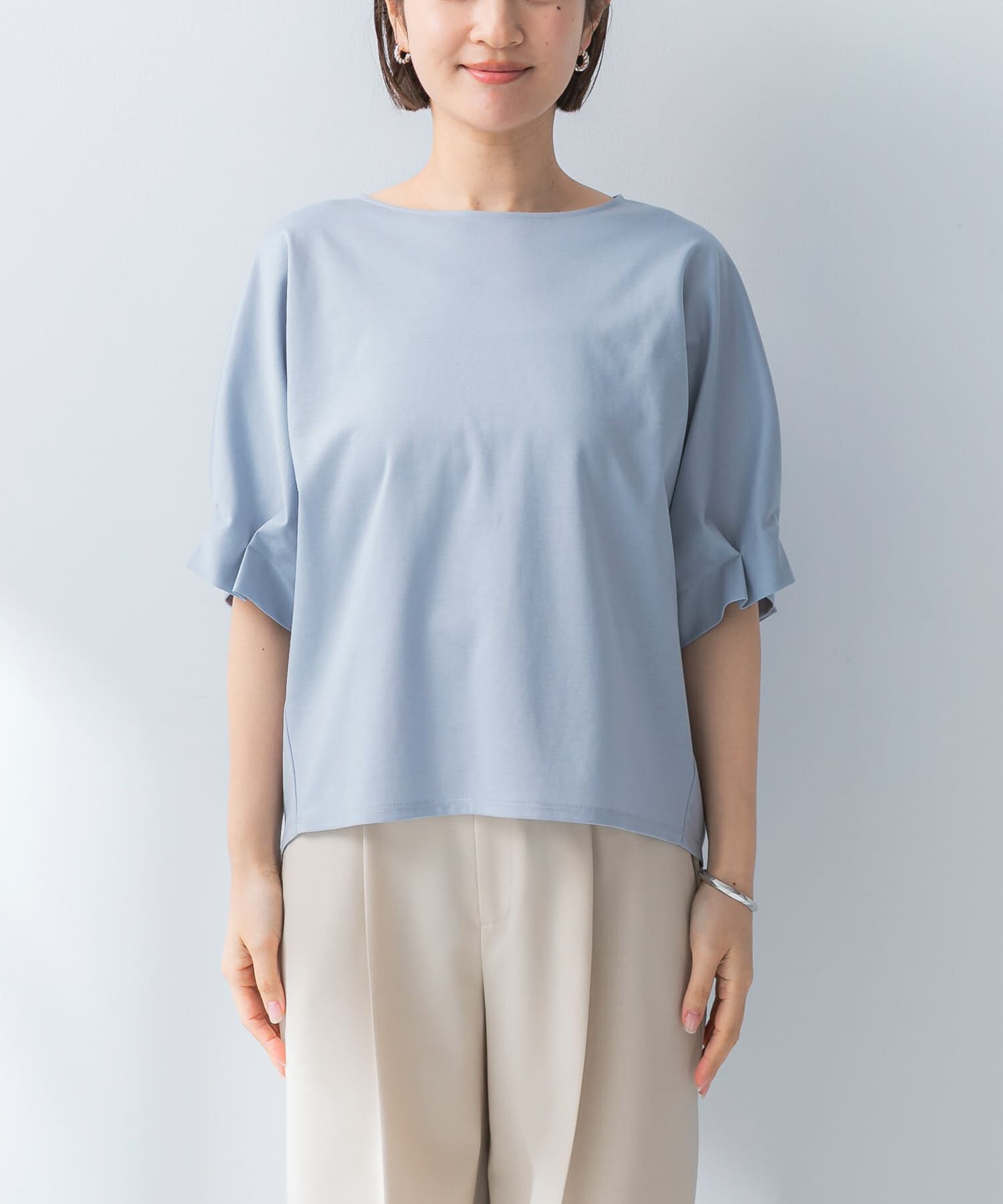 URBAN RESEARCH ROSSO「UVカットクールタッチタックスリーブプルオーバー」|Tシャツ・カットソー|