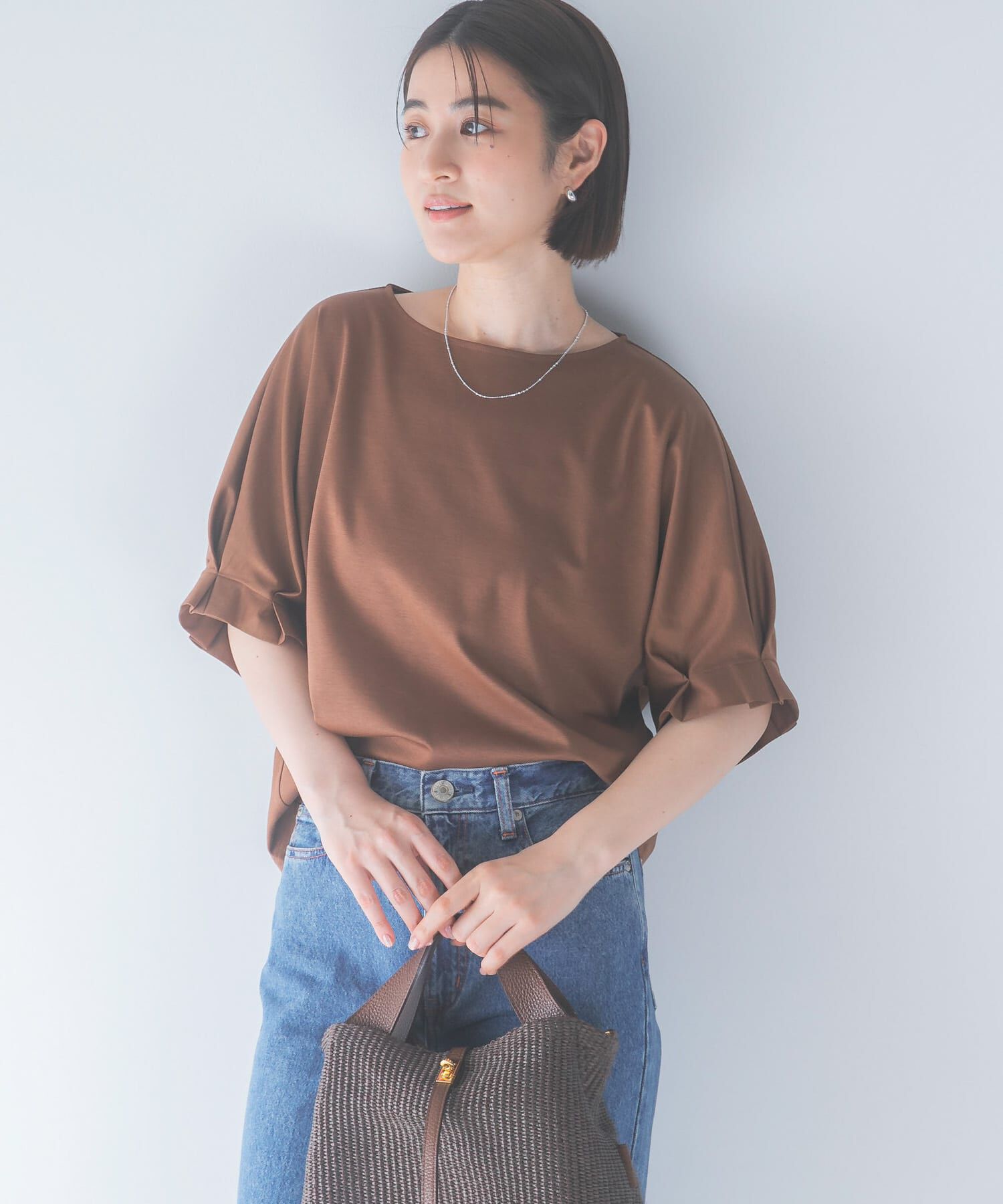 URBAN RESEARCH ROSSO「UVカットクールタッチタックスリーブプルオーバー」|Tシャツ・カットソー|