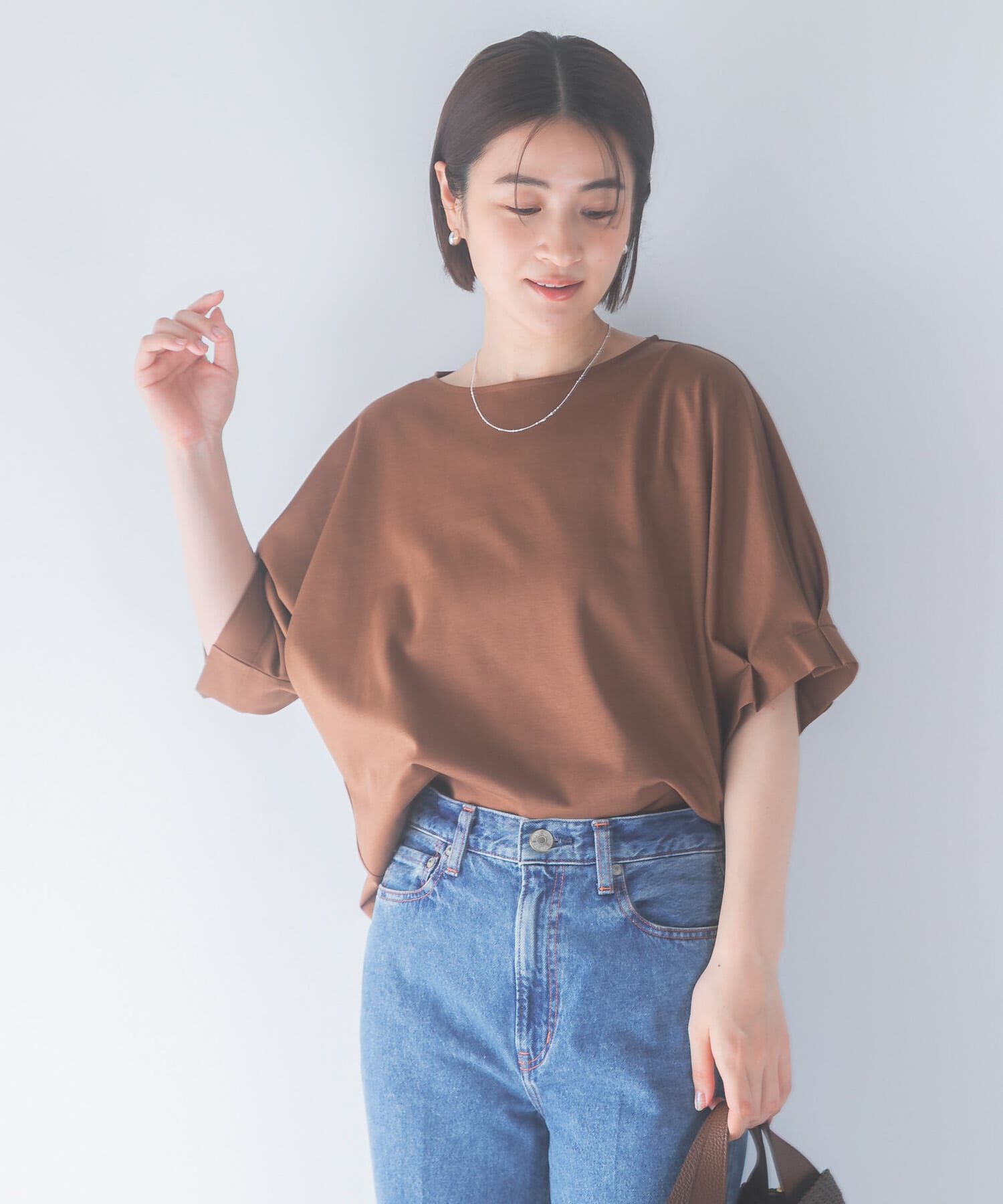 URBAN RESEARCH ROSSO「UVカットクールタッチタックスリーブプルオーバー」|Tシャツ・カットソー|