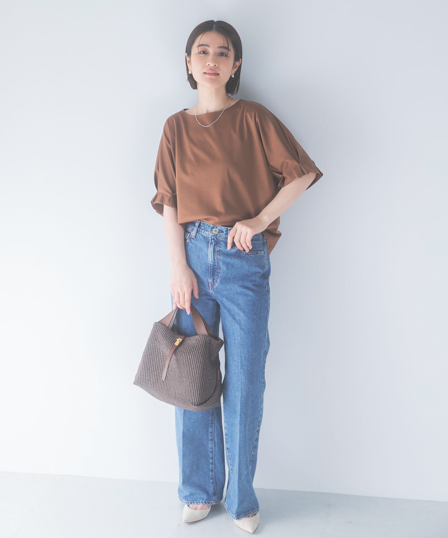 URBAN RESEARCH ROSSO「UVカットクールタッチタックスリーブプルオーバー」|Tシャツ・カットソー|