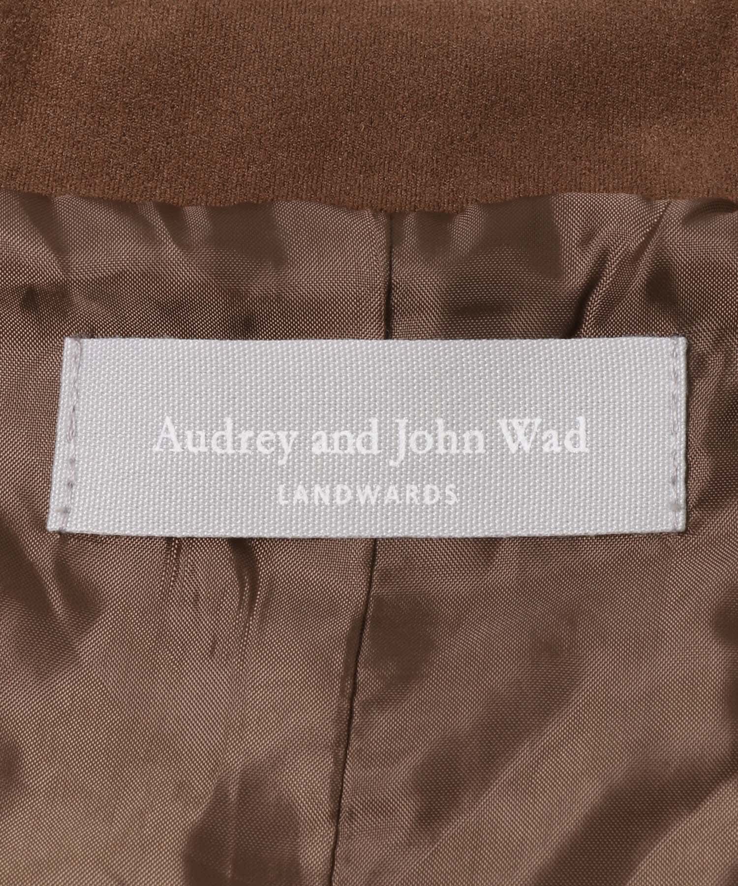 URBAN RESEARCH DOORS「『別注』Audrey and John Wad&times;DOORS　フェイクスウェードジャケット」|ノーカラーコート|