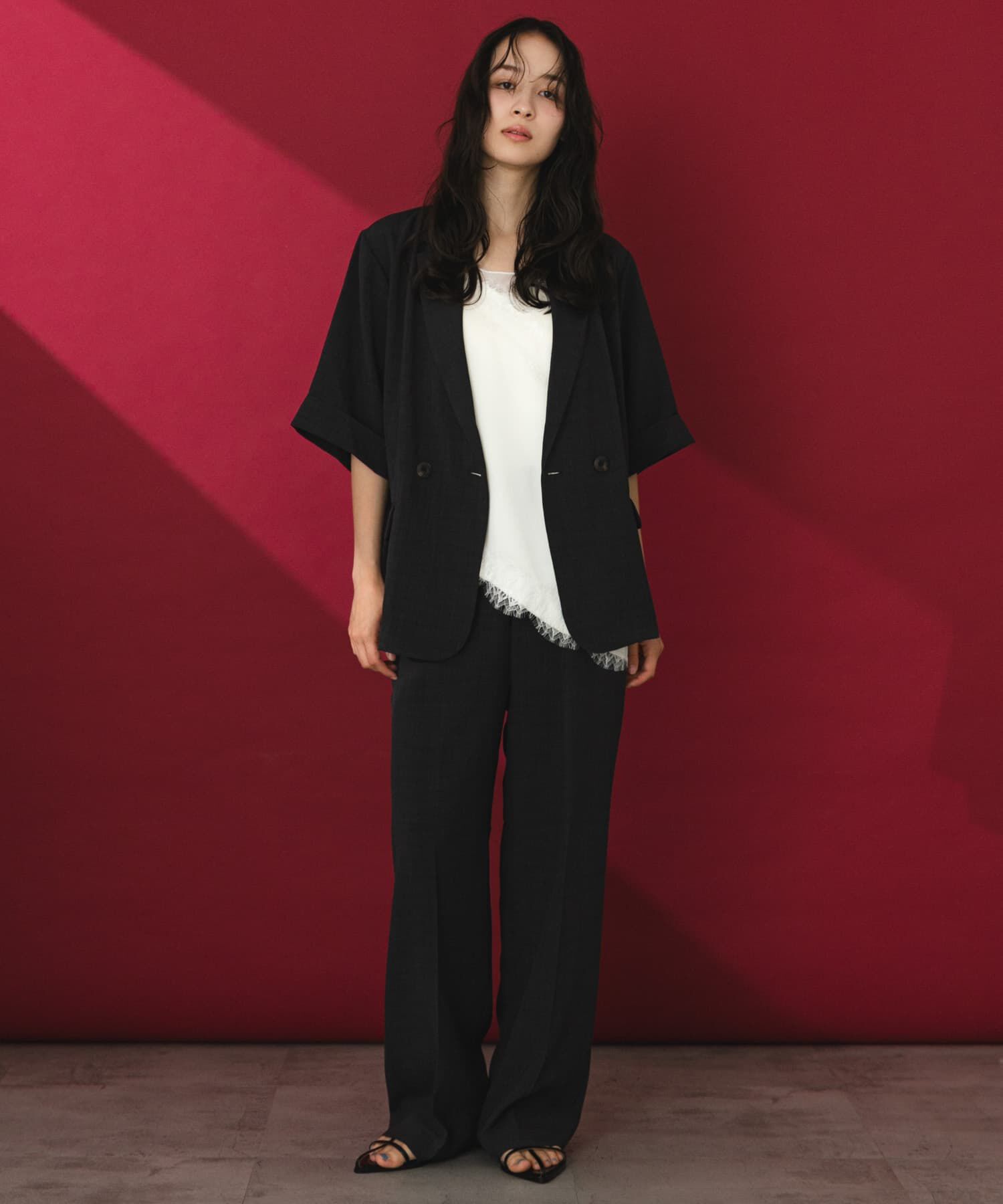 SENSE OF PLACE by URBAN RESEARCH「『一部WEB限定』『UR TECH DRYLUXE』リネンライクワイドパンツ」|その他|