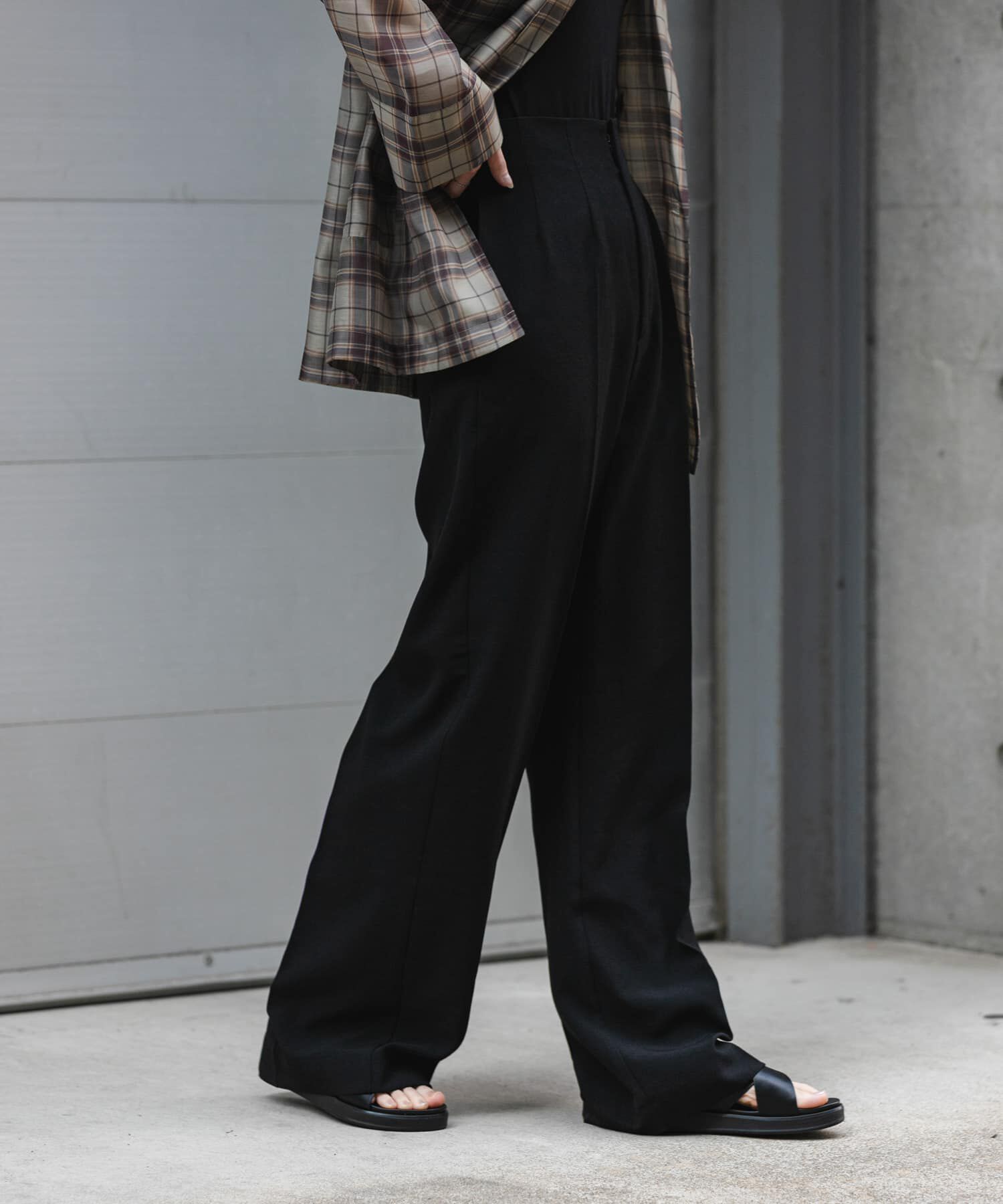 SENSE OF PLACE by URBAN RESEARCH「『一部WEB限定』『UR TECH DRYLUXE』リネンライクワイドパンツ」|その他|