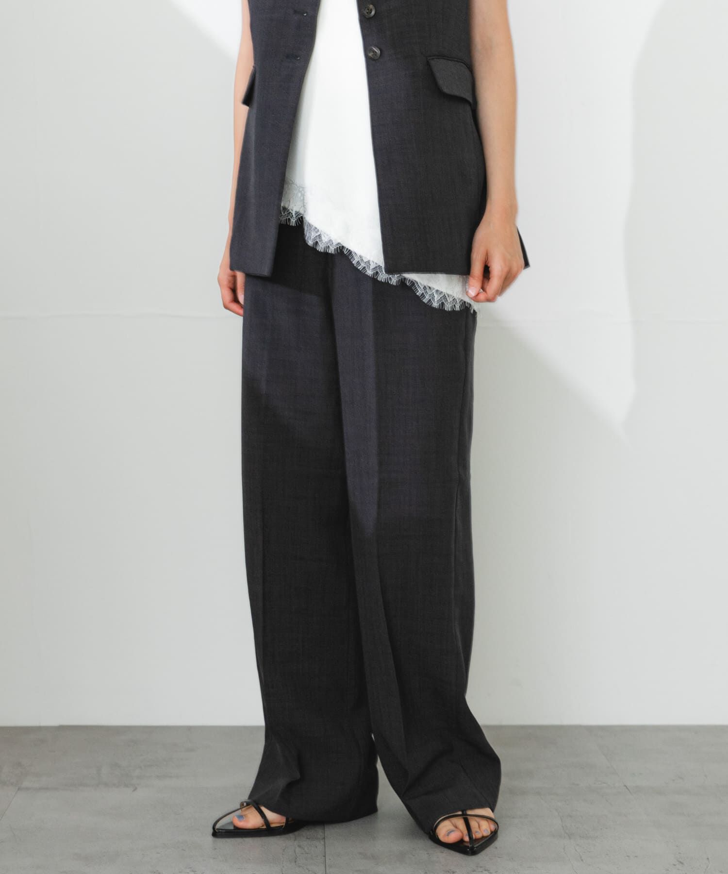 SENSE OF PLACE by URBAN RESEARCH「『一部WEB限定』『UR TECH DRYLUXE』リネンライクワイドパンツ」|その他|