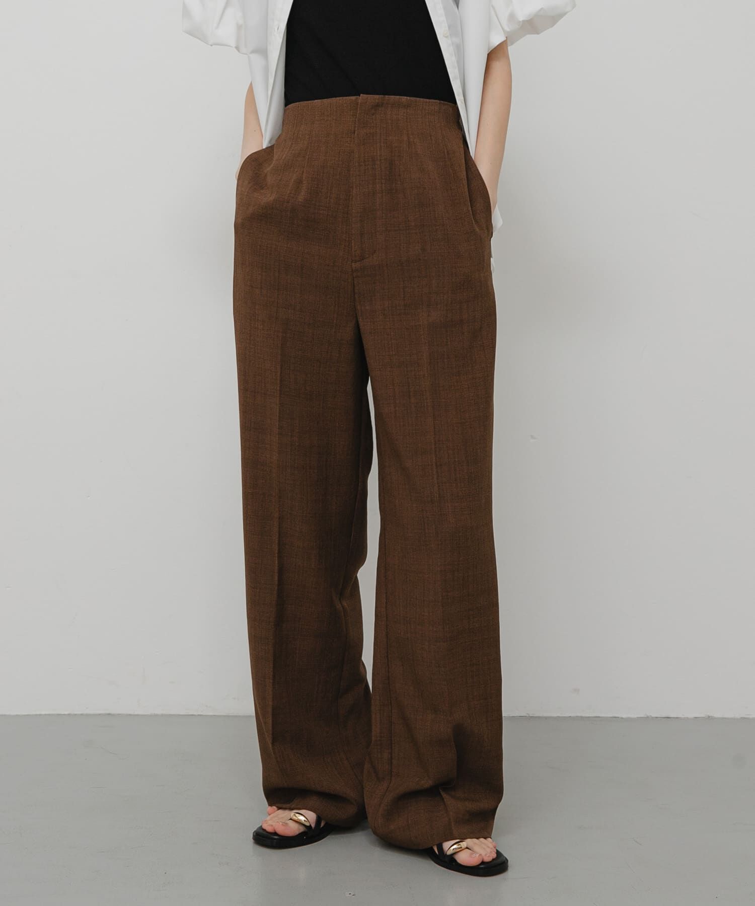 SENSE OF PLACE by URBAN RESEARCH「『一部WEB限定』『UR TECH DRYLUXE』リネンライクワイドパンツ」|その他|