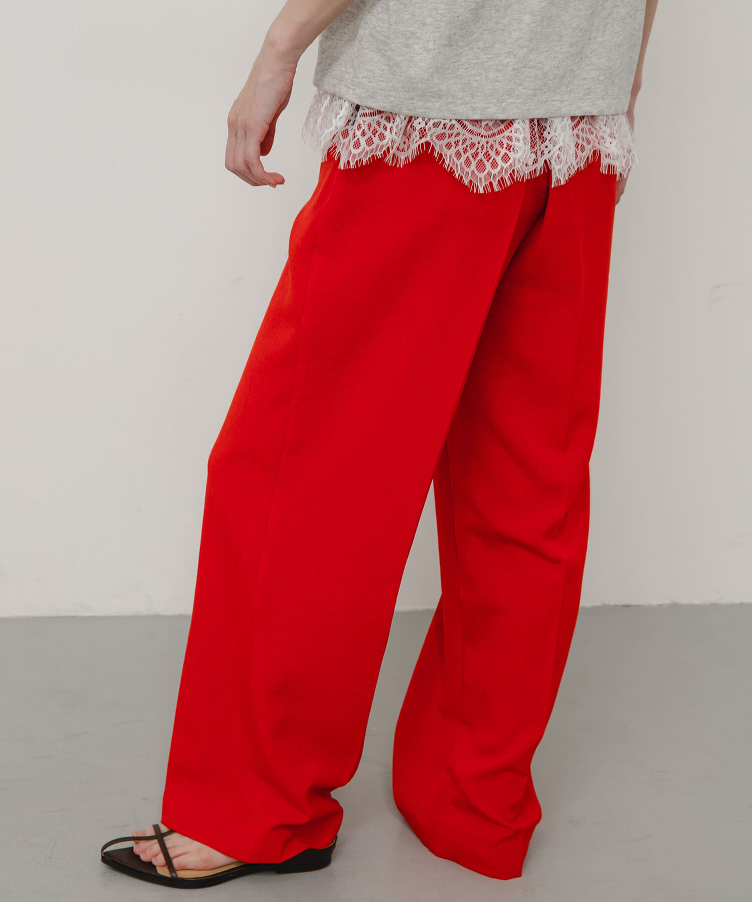 SENSE OF PLACE by URBAN RESEARCH「『一部WEB限定』『UR TECH DRYLUXE』リネンライクワイドパンツ」|その他|