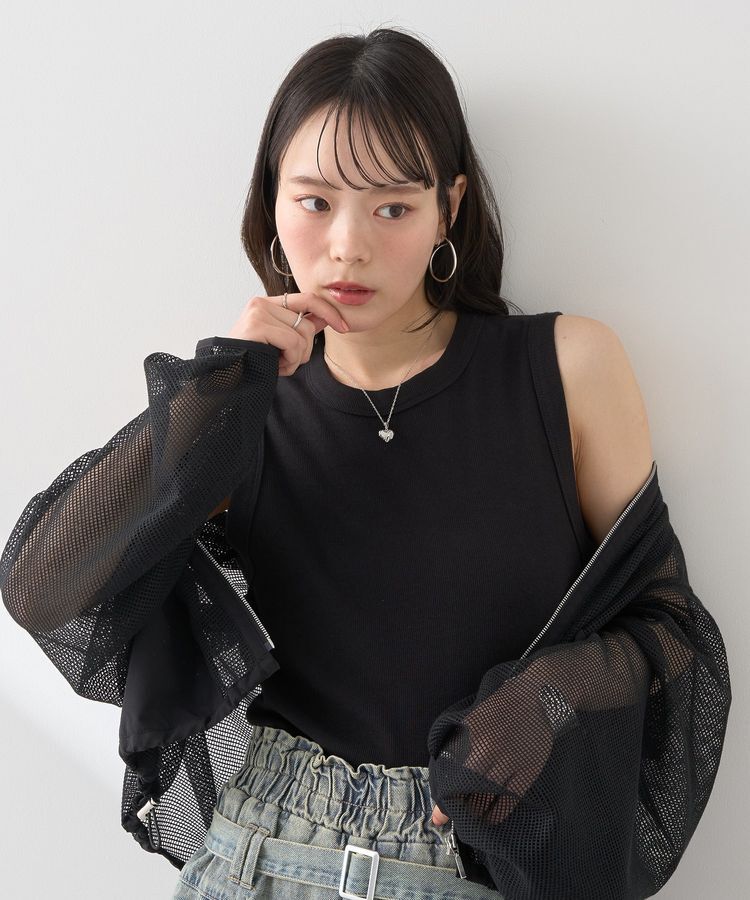 earth music&ecology「【WEB限定】リブタンクトップ」|キャミソール|