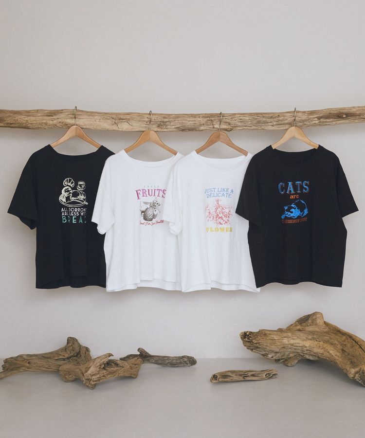 earth music&ecology「刺繍Tシャツ」|Tシャツ・カットソー|