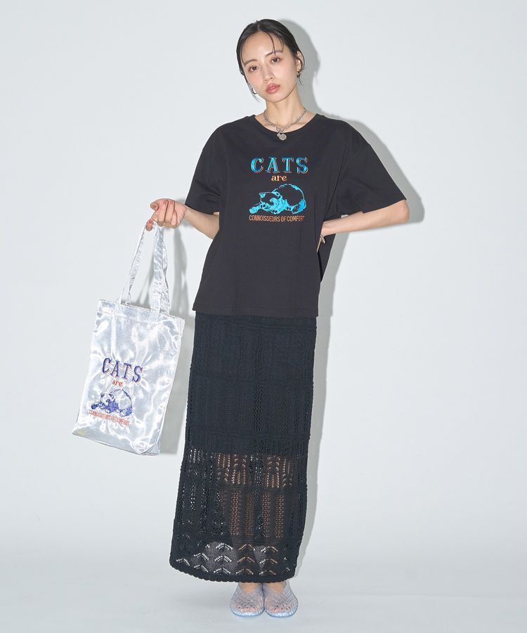 earth music&ecology「刺繍Tシャツ」|Tシャツ・カットソー|