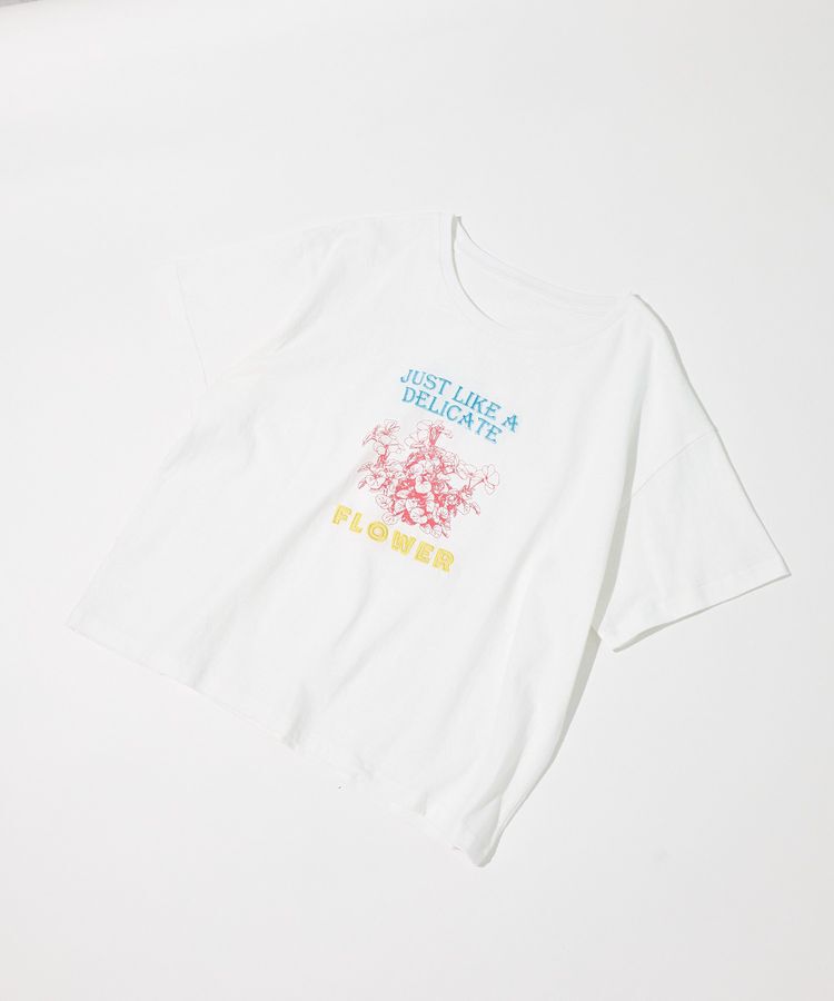 earth music&ecology「刺繍Tシャツ」|Tシャツ・カットソー|