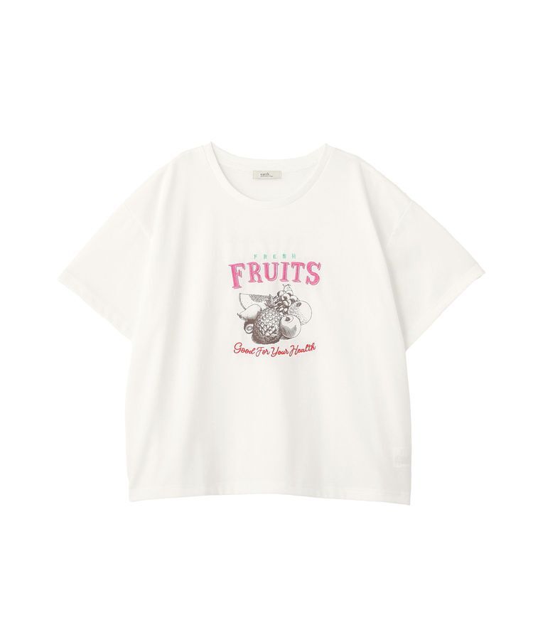 earth music&ecology「刺繍Tシャツ」|Tシャツ・カットソー|