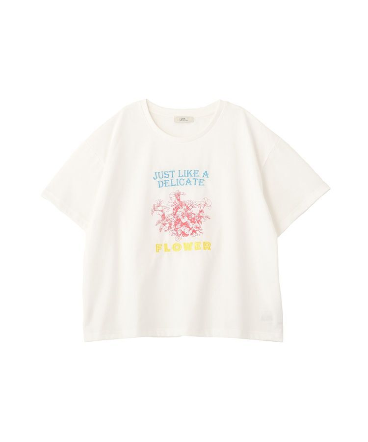 earth music&ecology「刺繍Tシャツ」|Tシャツ・カットソー|