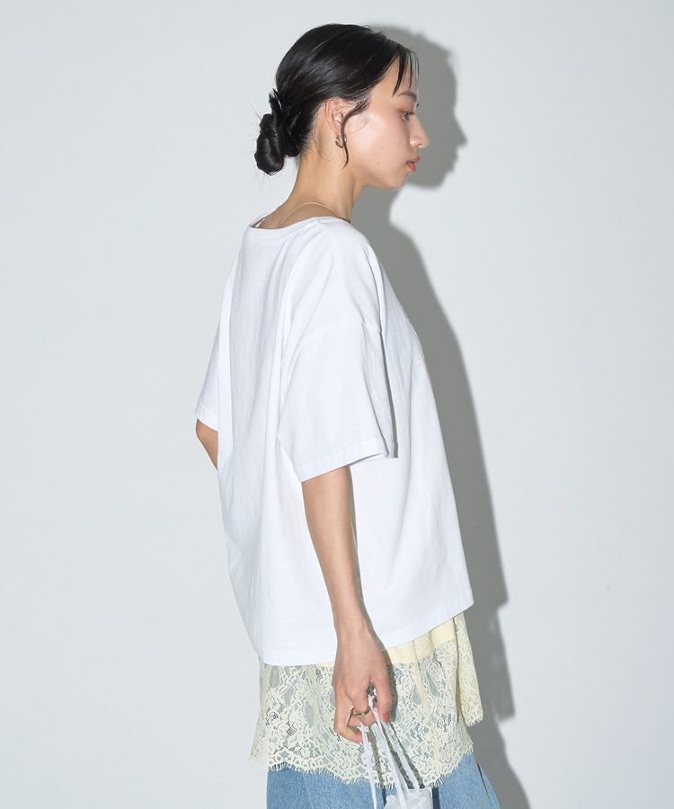 earth music&ecology「刺繍Tシャツ」|Tシャツ・カットソー|