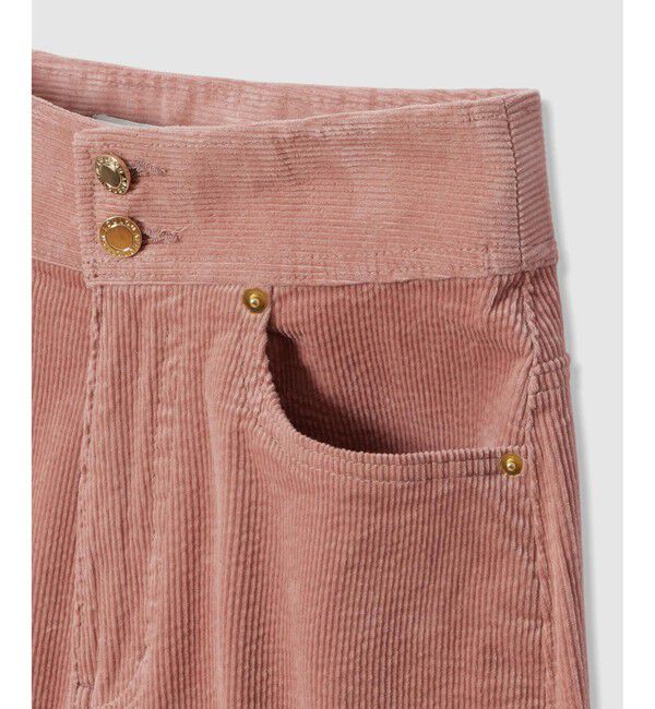LOULOU WILLOUGHBY「ハイウエストコーデュロイパンツ」|チノ|
