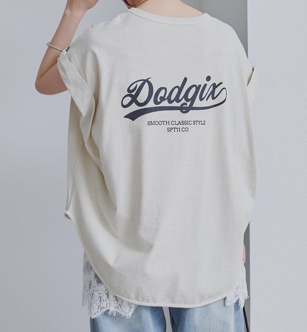  「USAコットンロールスリーブTシャツ」|Tシャツ・カットソー|ライトベージュ
