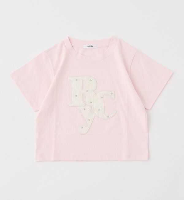  「ビジュー付きロゴアソートサスティナブルTシャツ」|プルオーバー|