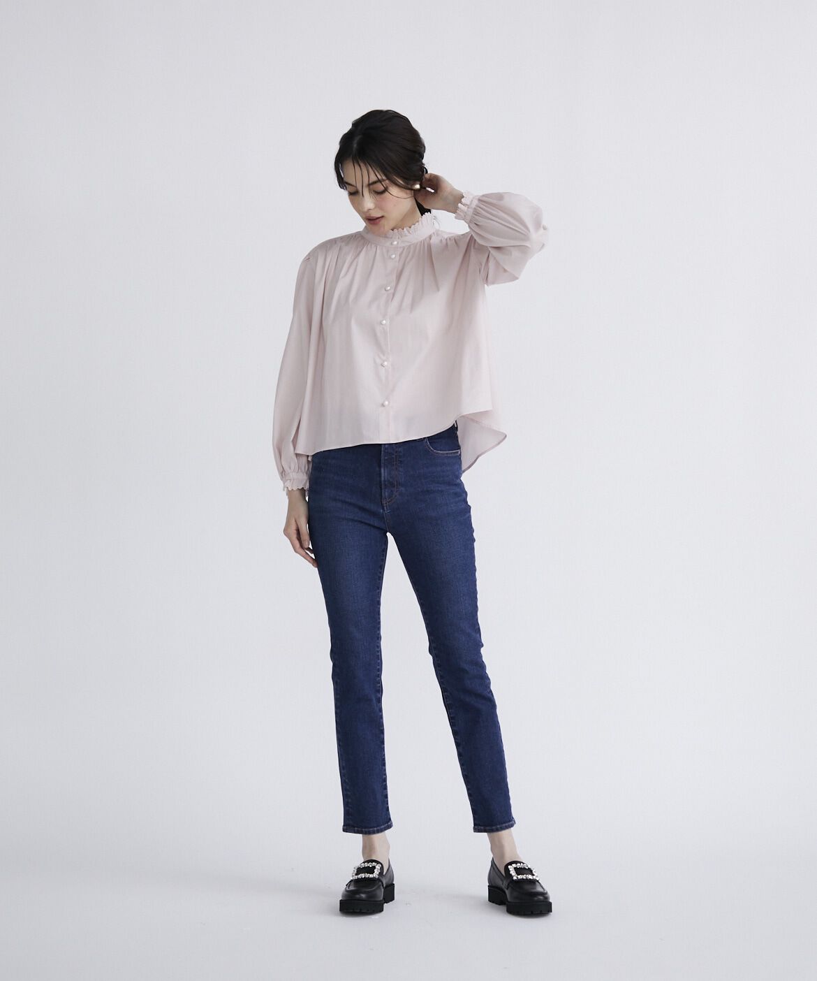 Maglie le cassetto「《大きいサイズ》スリムストレートデニム《Maglie Jeans》」|デニム|