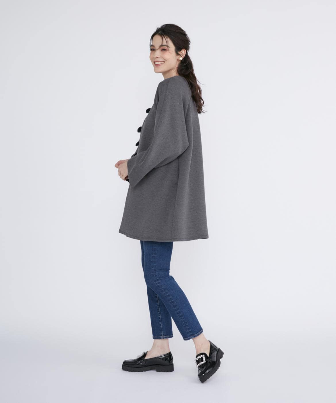 Maglie le cassetto「《大きいサイズ》スリムストレートデニム《Maglie Jeans》」|デニム|