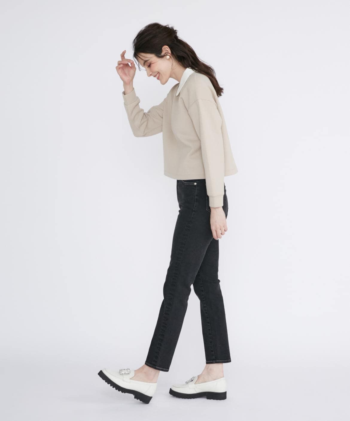 Maglie le cassetto「《大きいサイズ》スリムストレートデニム《Maglie Jeans》」|デニム|