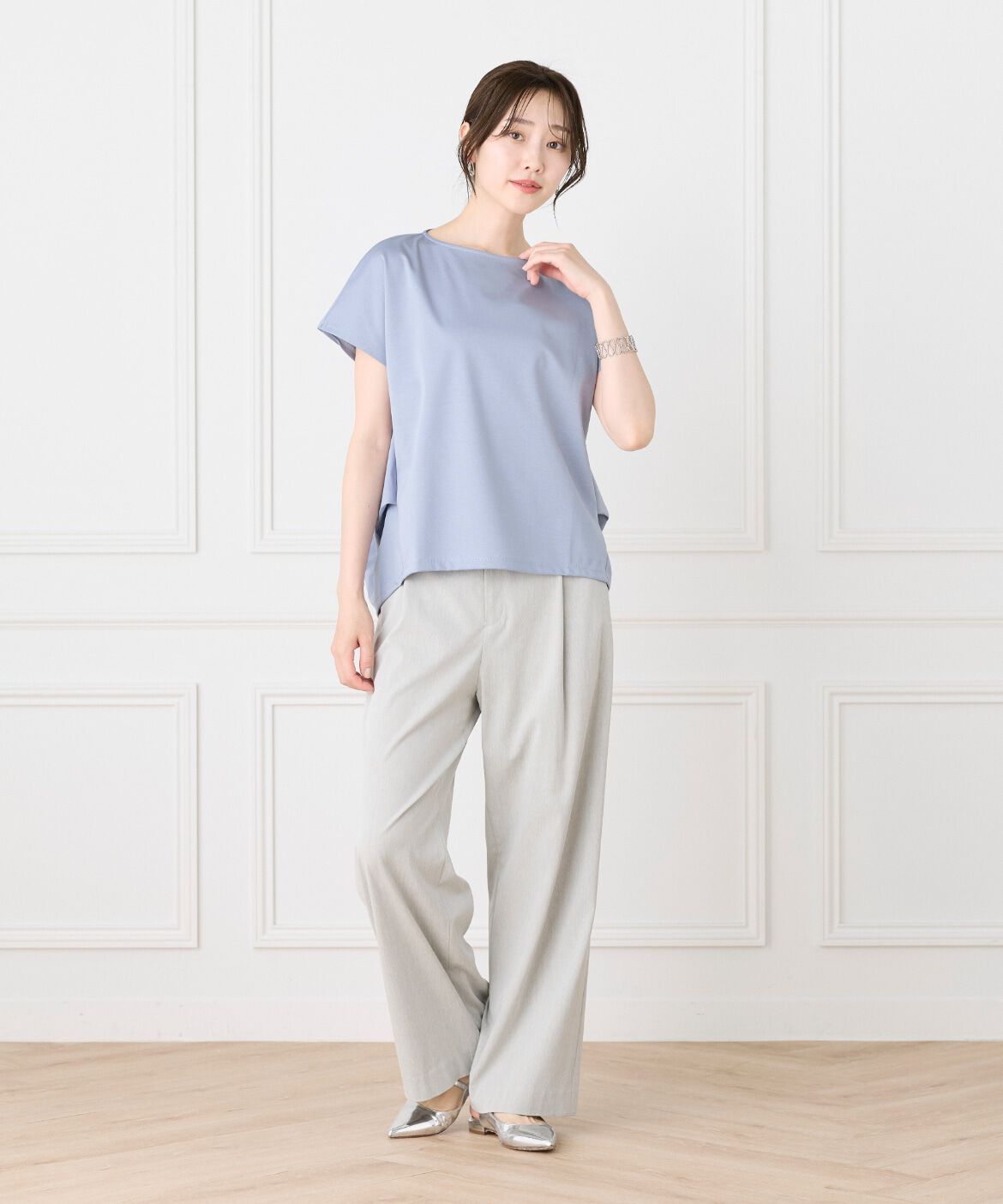 7-IDconcept.「《大きいサイズ》バックロングサイドタックプルオーバー《日本製》」|Tシャツ・カットソー|