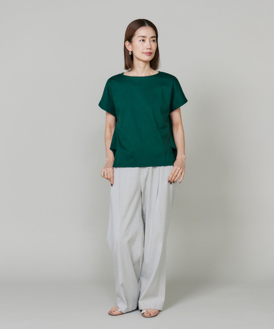 7-IDconcept.「《大きいサイズ》バックロングサイドタックプルオーバー《日本製》」|Tシャツ・カットソー|
