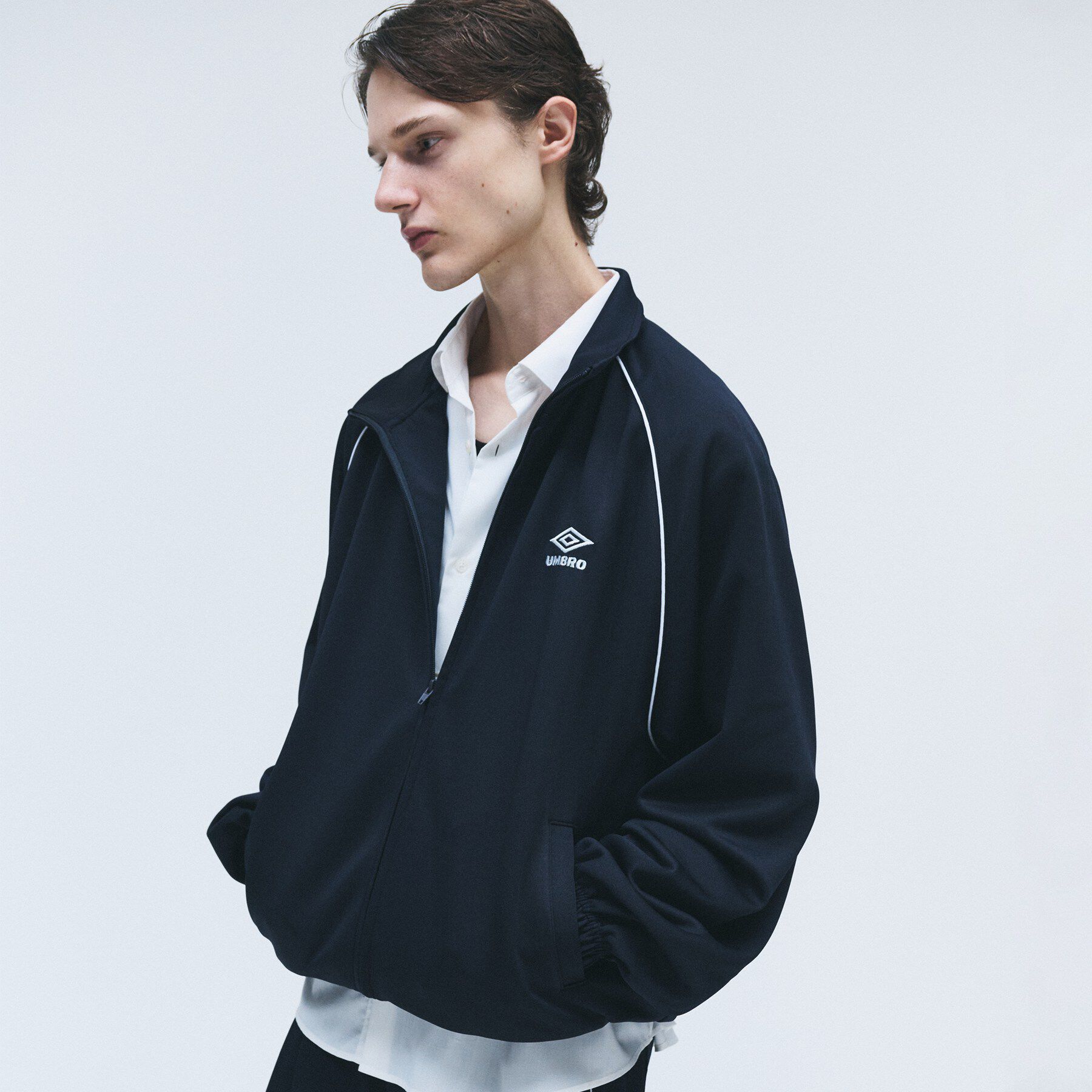 tk.TAKEO KIKUCHI「【UMBROコラボ】2WAYトラックジャケット／セットアップOK」|カーディガン|