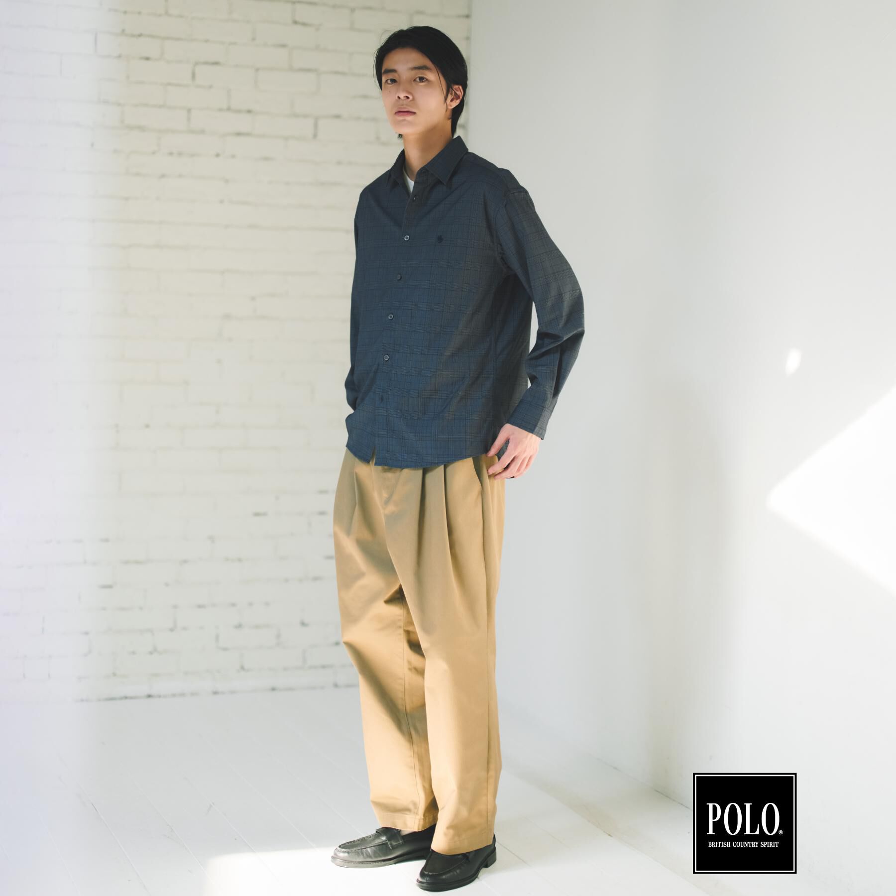 THE SHOP TK「POLO BCS/アソート長袖シャツ」|シャツ・ブラウス|