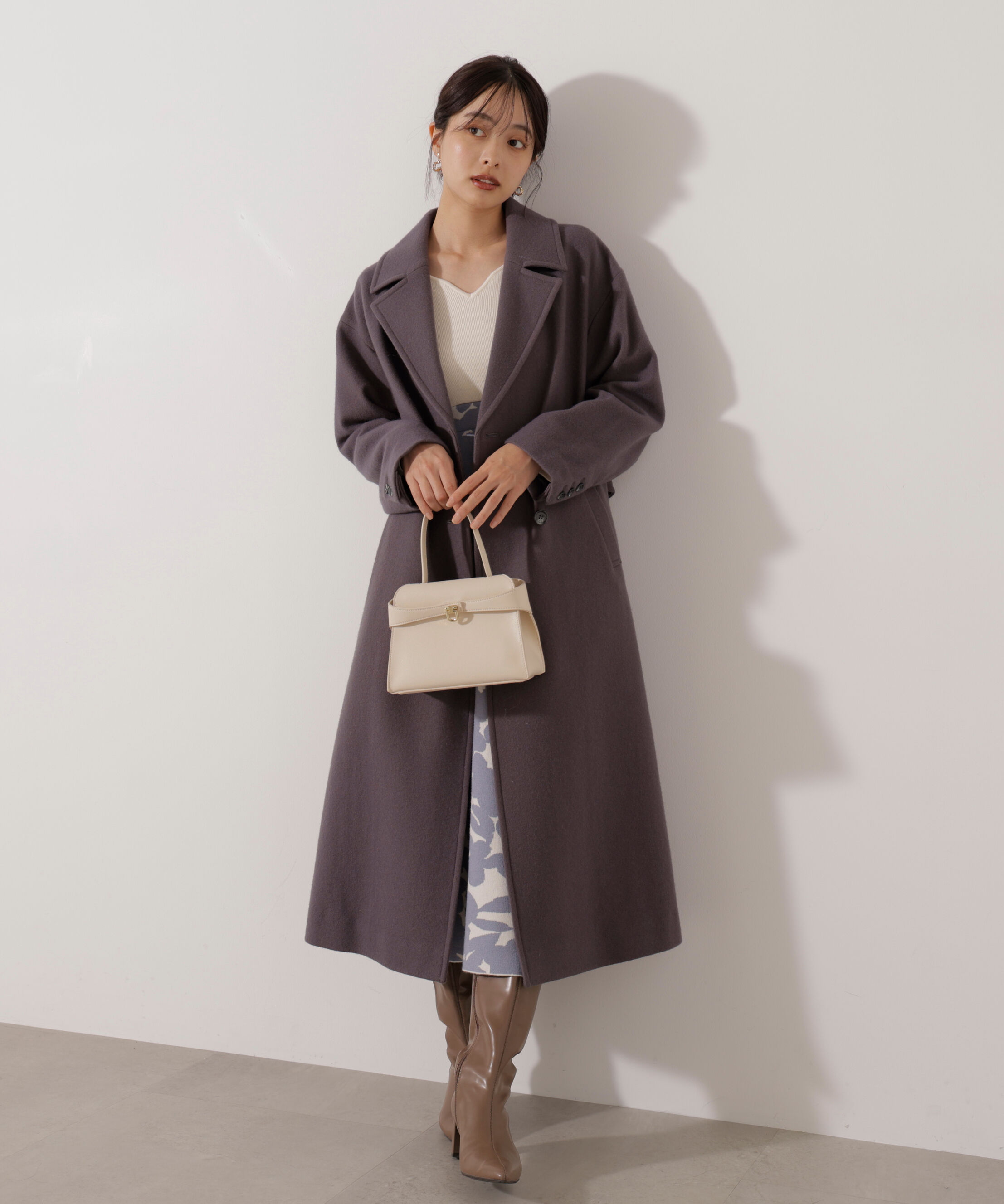PROPORTION BODY DRESSING「＜加藤栞さん着用＞ジャガードフラワーニットワンピース」|ワンピース|