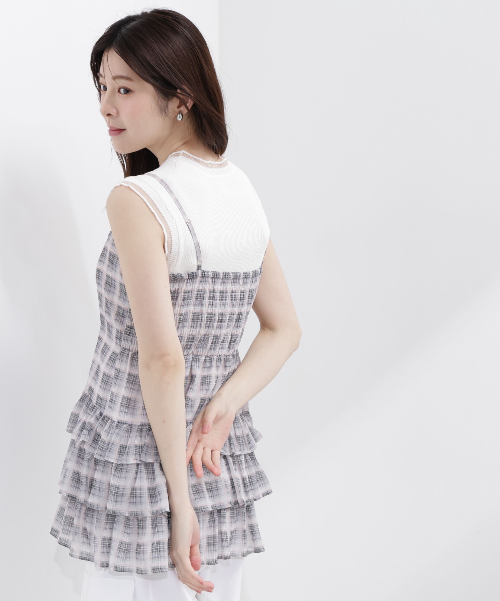 PROPORTION BODY DRESSING「チェックチュニック」|シャツ・ブラウス|