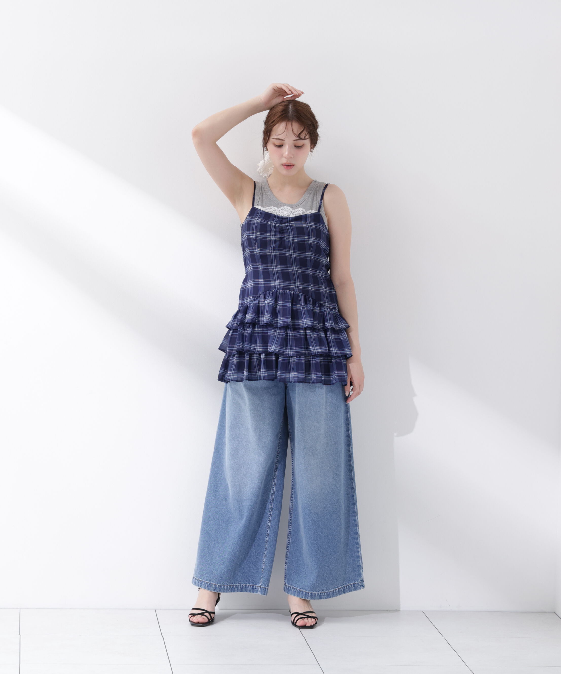 PROPORTION BODY DRESSING「チェックチュニック」|シャツ・ブラウス|