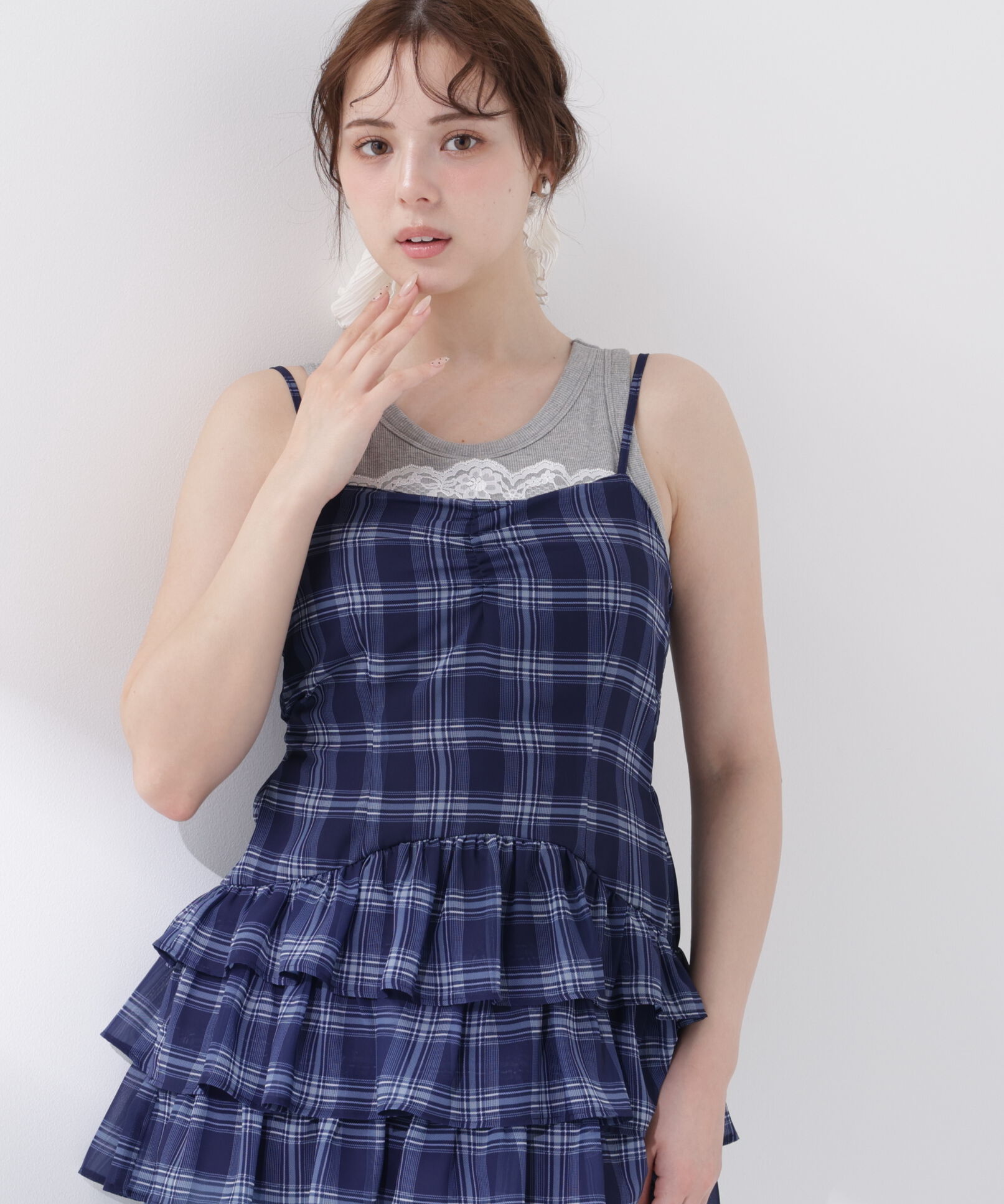PROPORTION BODY DRESSING「チェックチュニック」|シャツ・ブラウス|