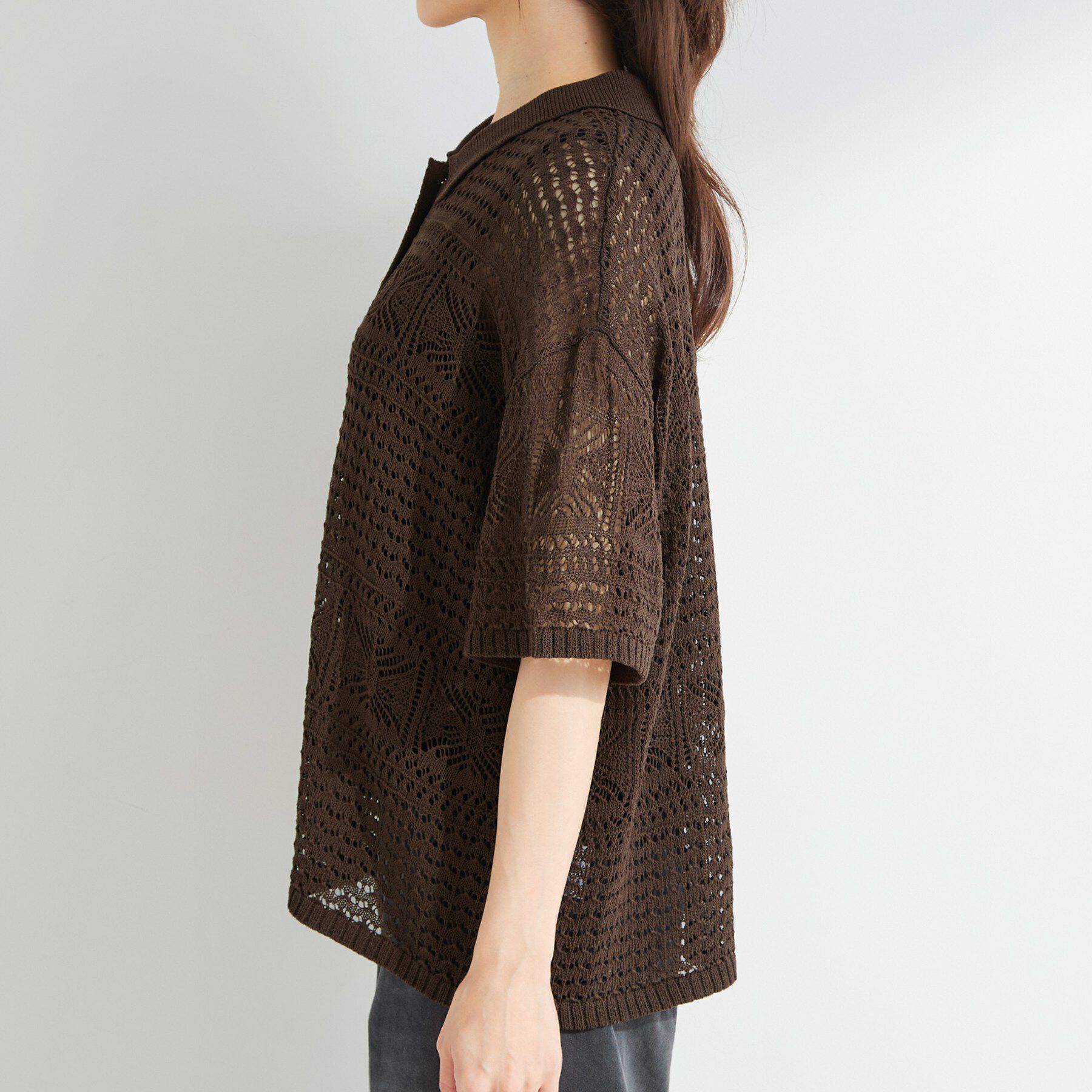 SHOO･LA･RUE「レースニットカーディガン」|カーディガン|