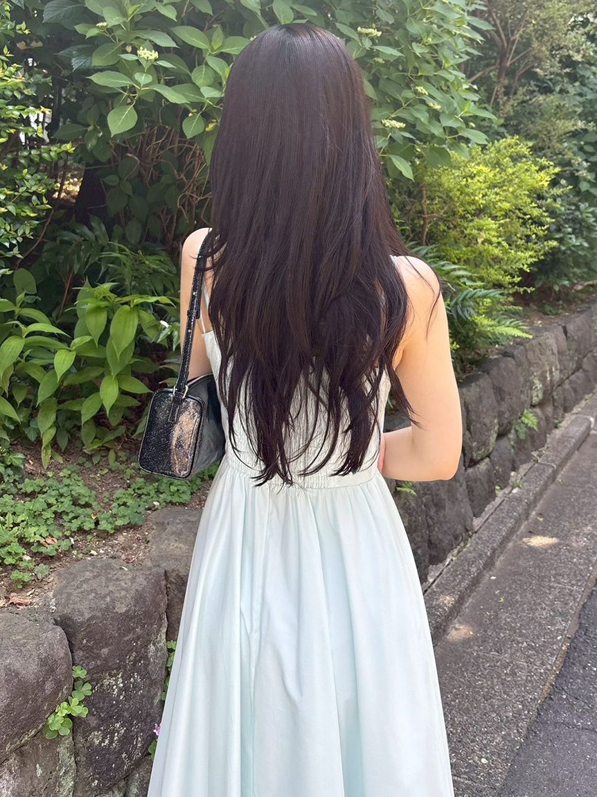 LILY BROWN「レイヤード風ボリュームキャミワンピース」|ワンピース|