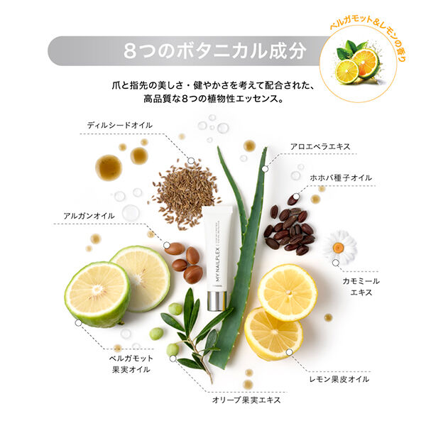  「TITANAIL（チタネイル） MY NAILPLEX 潤うのにベタつかない/ベルガモット&レモン (10mL)」|ネイルケア|