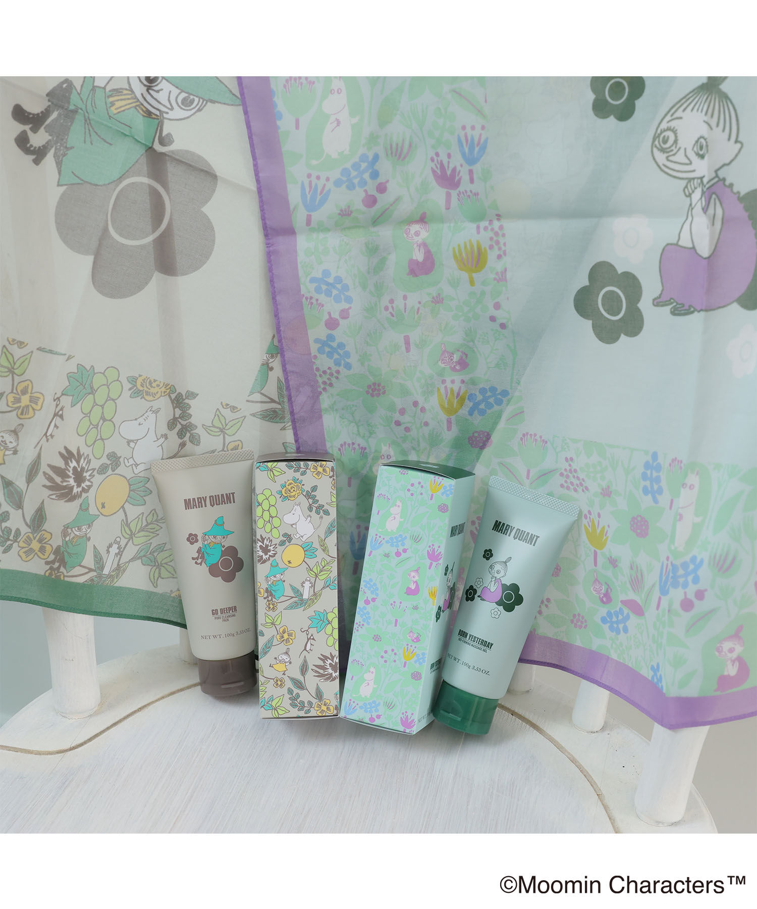 MARY QUANT「MOOMIN&times;MQスナフキン ハンキーズ」|タオル|