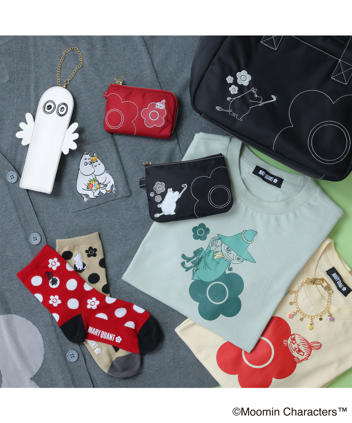 MARY QUANT「MOOMIN&times;MQナイロン ミニマルチポーチ」|ポーチ|