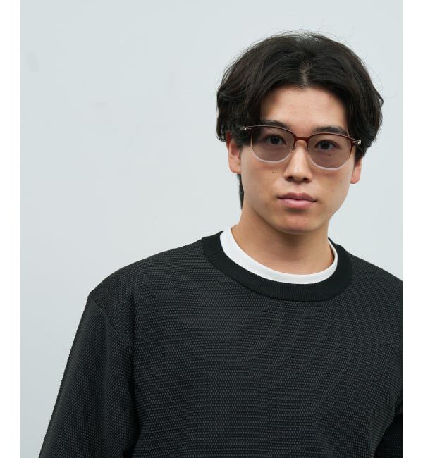  「SUNGLASSES COLLECTION ウェリントン型 サングラス | カラーレンズ 紫外線対策 UVカット」|サングラス|濃ブラウン1