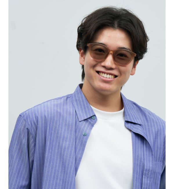  「SUNGLASSES COLLECTION ウェリントン型 サングラス | カラーレンズ 紫外線対策 UVカット」|サングラス|ブラウン