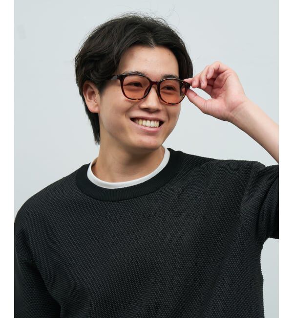  「SUNGLASSES COLLECTION ウェリントン型 サングラス | カラーレンズ 紫外線対策 UVカット」|サングラス|茶系デミ
