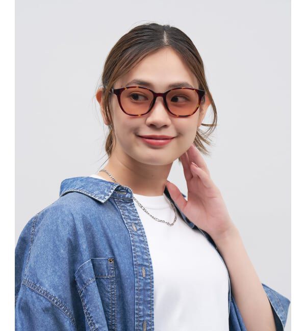  「SUNGLASSES COLLECTION ウェリントン型 サングラス | カラーレンズ 紫外線対策 UVカット」|サングラス|