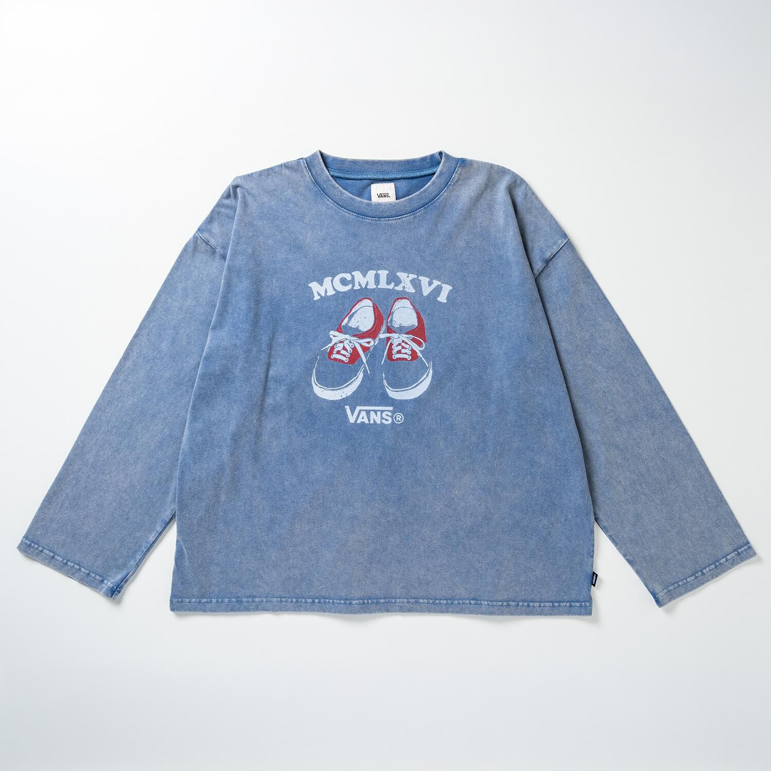 VANS「【VANSｱﾊﾟﾚﾙ(WJ)】W authentic PT LS-TSHIRT」|Tシャツ・カットソー|ブルー