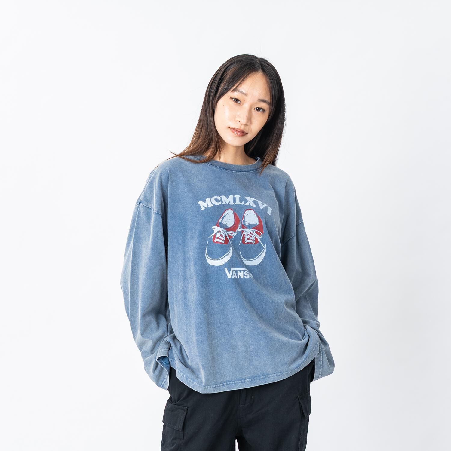 VANS「【VANSｱﾊﾟﾚﾙ(WJ)】W authentic PT LS-TSHIRT」|Tシャツ・カットソー|