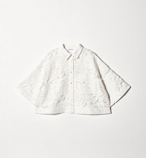 UNITED ARROWS「＜SACRA＞レース シャツブラウス」|シャツ・ブラウス|