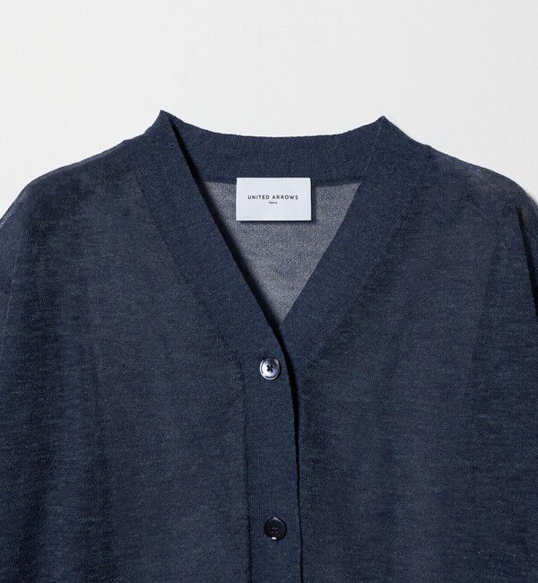 UNITED ARROWS「シアー Vネック カーディガン ‐ウォッシャブル‐」|カーディガン|