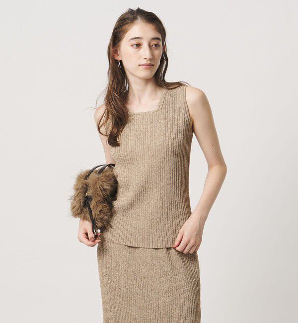 UNITED ARROWS「ノースリーブ カラー ニット ‐ウォッシャブル‐」|ニット・セーター|