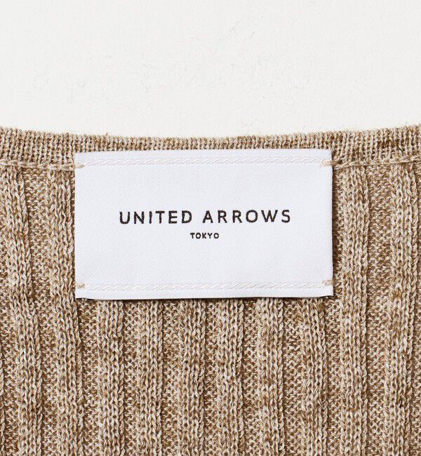 UNITED ARROWS「ノースリーブ カラー ニット ‐ウォッシャブル‐」|ニット・セーター|