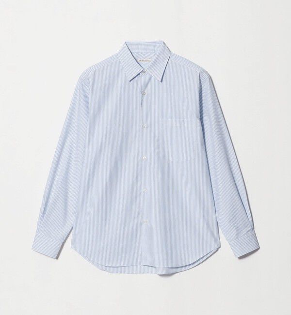 UNITED ARROWS「カリビアーナミルズ ストライプ ポプリン レギュラーカラーシャツ」|シャツ・ブラウス|