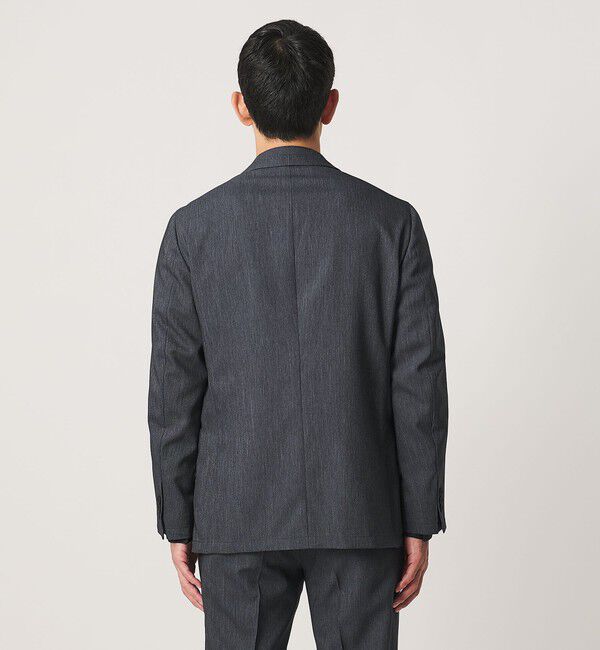 UNITED ARROWS「テックデニム ダブル 4ボタン テーラードジャケット UA COZY ウォッシャブル ヨコストレッチ」|テーラードジャケット|